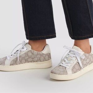 Women's Coach Lowline Luxe Signature Jacquard Low Top Sneaker